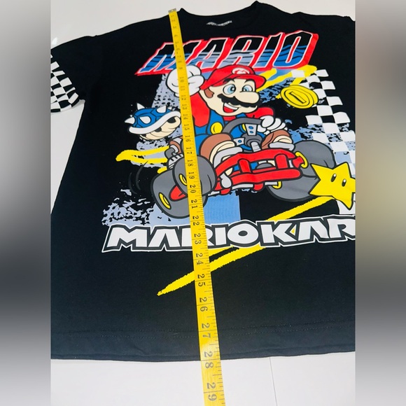 Super Mario Kart Men’s, Black Short Sleeve T-Shirt, Size Medium, Nintendo Hybrid - Picture 5 of 6
